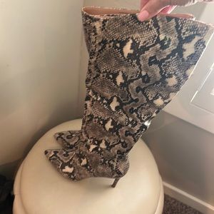 Snake skin boots